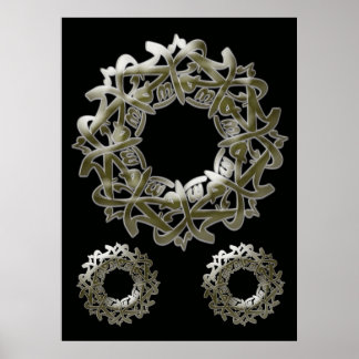 Mohammed (pbuh) Calligrafie... Poster