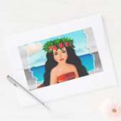 Mohana Doll Rechthoekige Sticker (Envelop)