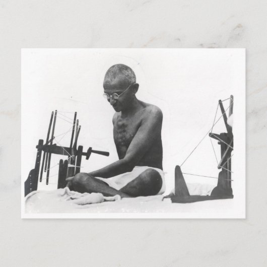 Mohandas Karamchand Gandhi Briefkaart (Voorkant)