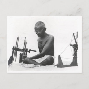Mohandas Karamchand Gandhi Briefkaart