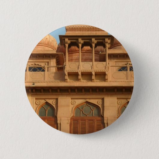Mohatta Palace Museum: iconisch ontwerp Ronde Button 5,7 Cm (Voorkant)