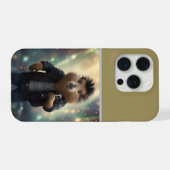 "Mohawk Capybara: Rockin' the River!" iPhone Hoesje (Achterkant horizontaal)