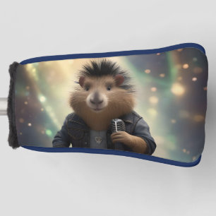 Mohawk Capybara Rockstar, Golfputter Hoesje Golfheadcover