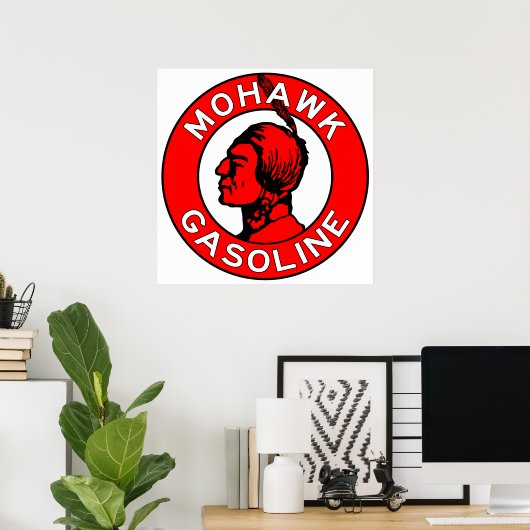 Mohawk Gasoline  platte versie Poster (Thuiskantoor)