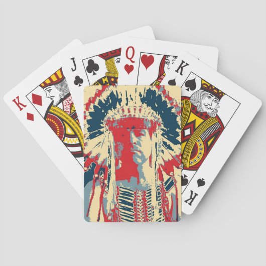 Mohawk Indian Deck of cards Pokerkaarten (Achterkant)