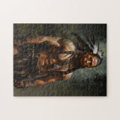 Mohawk krijger legpuzzel (Horizontaal)