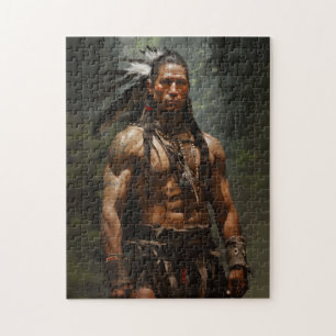 Mohawk krijger legpuzzel