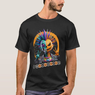 Mohawk Pumpkin-Skeleton T-shirt