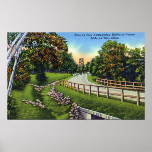 Mohawk Trail nadert Top van Shelburne Poster