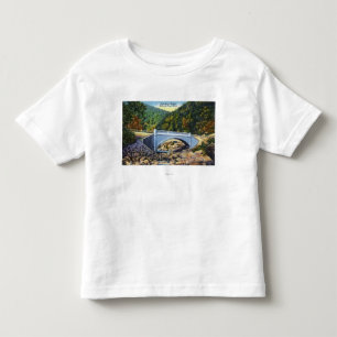 Mohawk Trail Uitzicht van de Koudrivierbrug Kinder Shirts