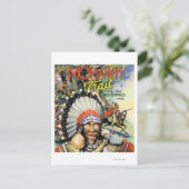 Mohawk Trail, Uitzicht van Mohawk Indians Briefkaart (Staand voorkant)