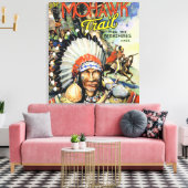 Mohawk Trail, Uitzicht van Mohawk Indians Canvas Afdruk (Insitu (Woonkamer))