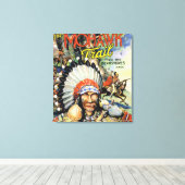 Mohawk Trail, Uitzicht van Mohawk Indians Canvas Afdruk (Insitu (Houten vloer))