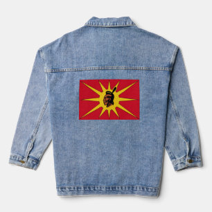 Mohawk Warrior Flag Denim Jacket