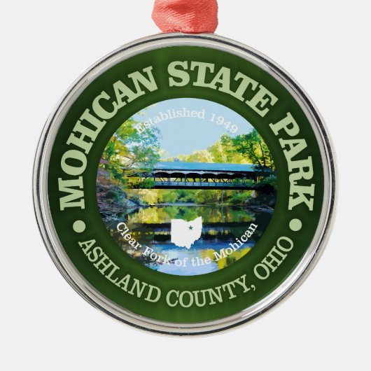 Mohican State Park Metalen Ornament (Voorkant)