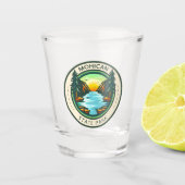 Mohican State Park Ohio Badge Shot Glas (Voorkant)