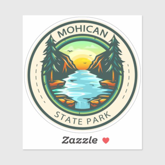 Mohican State Park Ohio Badge Sticker (Vel)