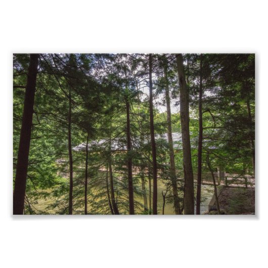 Mohican State Park's Covered Bridge, Ohio. Foto Afdruk (Voorkant)