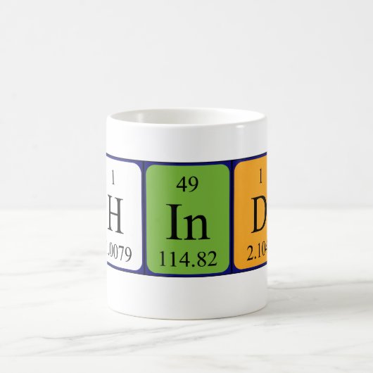 Mohinder periodieke lijstnaam mok (Center)