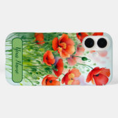 Mohnblumenwiese, Aquarell -  Case-Mate iPhone Case (Achterkant (horizontaal))