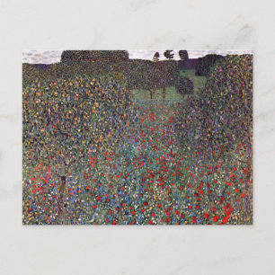 Mohnfeld, Gustav Klimt Briefkaart
