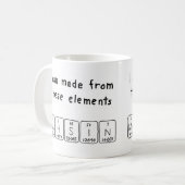 Mohsin nom de table périodique mug (Devant gauche)