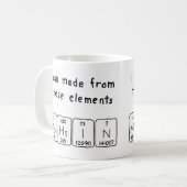 Mohsin nom de table périodique mug (Devant gauche)