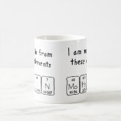 Mohsin nom de table périodique mug (Centre)