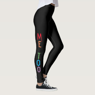 MOI AUSSI dans Rainbow Colours Black Leggings