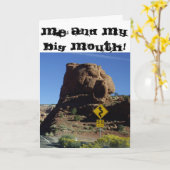 Moi et ma grande bouche - Je suis désolé ! Carte d (Fleur jaune)