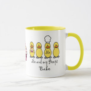 Moi et mes piaulements font la tasse cuire au four
