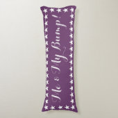 Moi et mon de bosse coussin pourpre longtemps (devant Vertical)