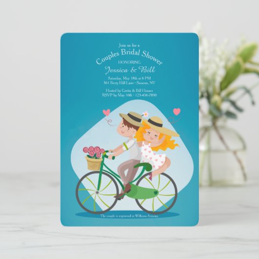 Moi et vous Couples Invitation de douche nuptiale (Debout devant)