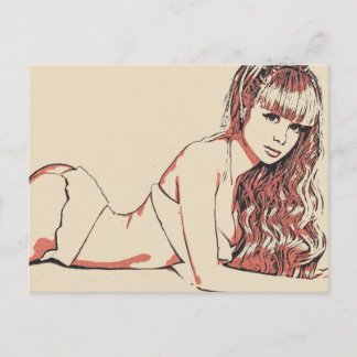 Moi Lolita - perfecte blone schoonheid Briefkaart