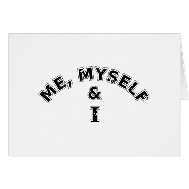 Moi-Même Et Je Typographie (Devant horizontal)
