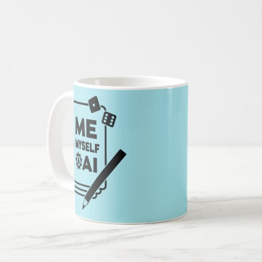 Moi, moi et IA, Black Art Mug (Devant gauche)