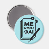Moi, moi-même et IA, Black Art Magnet (Recto/Verso)