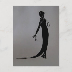 Moi Plaque de mode ~ Carte postale Vintage françai
