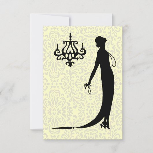 Moi Plaque Mode ~ Invitation French Déco Nouveau (Devant)