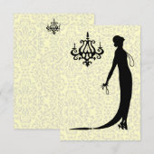 Moi Plaque Mode ~ Invitation French Déco Nouveau (Devant / Derrière)
