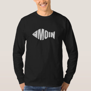 Moin Greeting German Norddeutsch Fish Hamburg Frie T-shirt