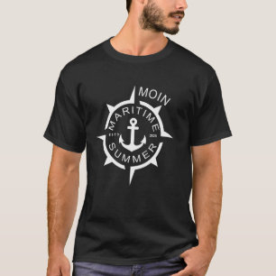Moin Maritieme Zomer Nautilus Kompas Anker Grappig T-shirt