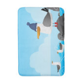"Moin Moin" Seagull Badmat (Voorkant Verticaal)