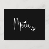 Moin Möwe Anker Low German Dialect White Briefkaart (Voorkant)