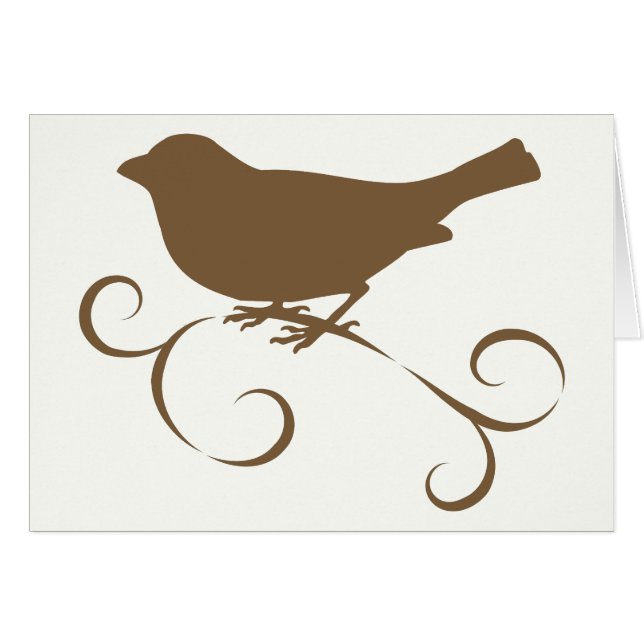 Moineau de chocolat avec le ruban (Devant horizontal)