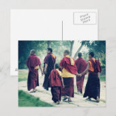 Moines dans la carte postale Sarnath (Devant / Derrière)