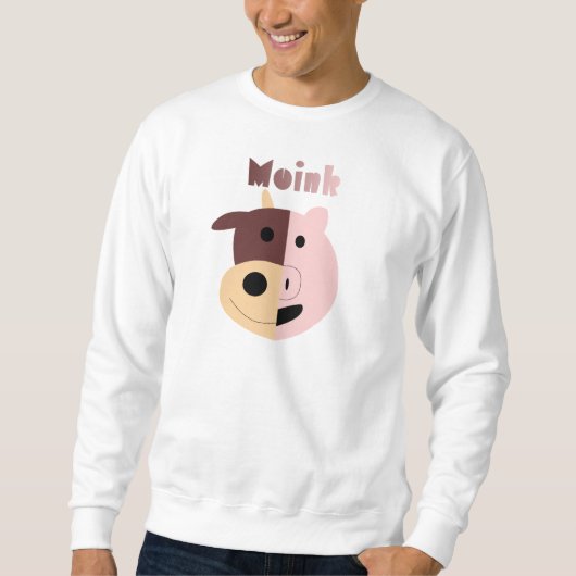 Moink : Vache à bande dessinée et sweatshirt des (Devant)