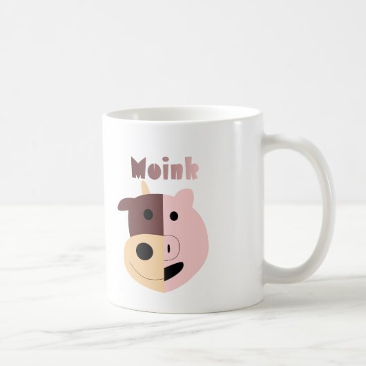 Moink : Vache à bande dessinée et tasse de porc (Droite)