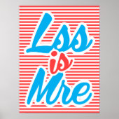 Moins c'est plus, moins c'est plus, affiche de typ (Devant)