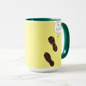 Moins de discussions Plus de mug de marche (Devant droit)